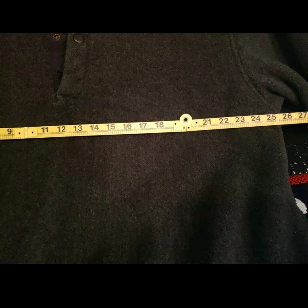 Vintage Woolrich Snap Mock Neck Charcoal Men's XL Fleece Pullover Polartec USA - Picture 9 of 14